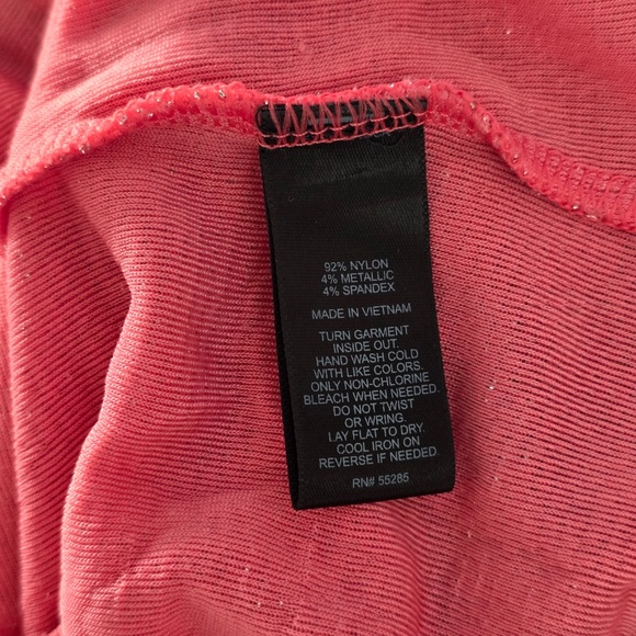 Express Glittery Pink/Red V Neck Tank Top - XS - Picture 7 of 7